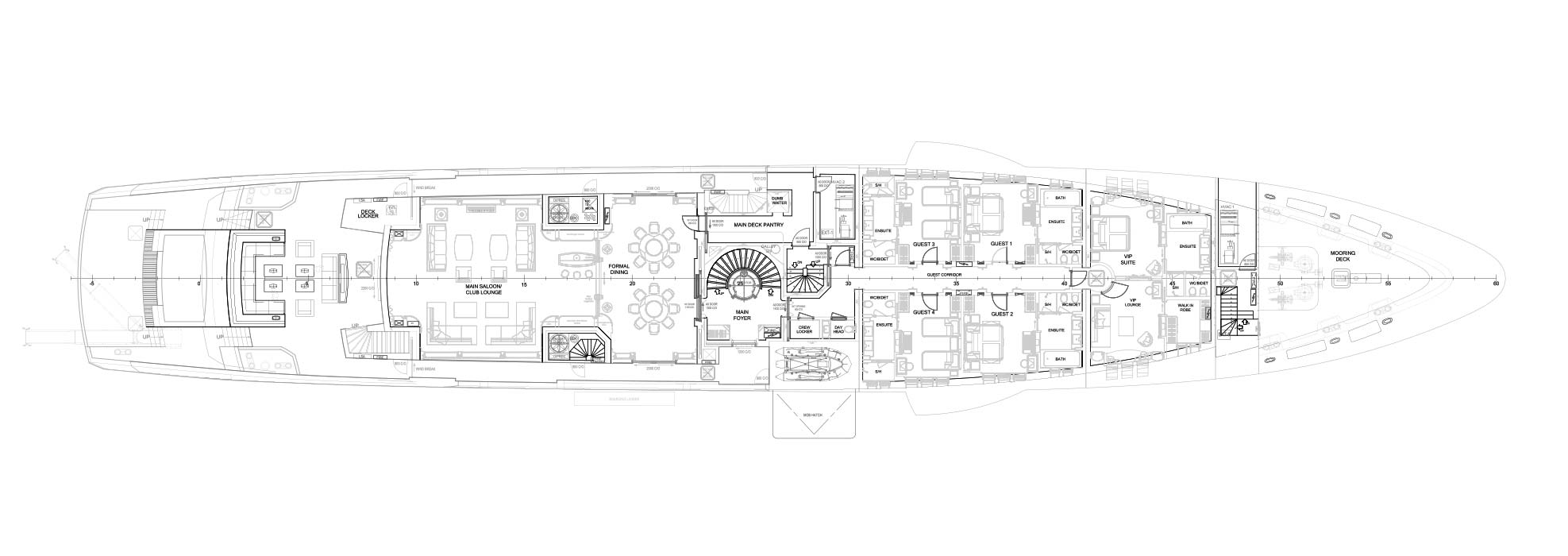 Main-Deck-DY006_GA New 80m Yacht for Sale | Build a 80m Yacht | Dunya Yachts