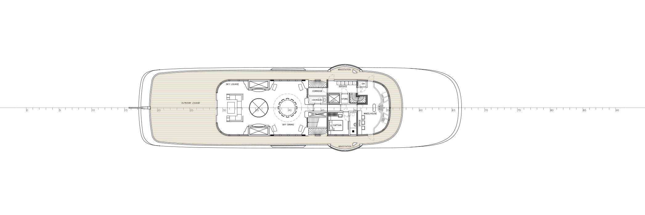 Masterpiece-GA-Bridgedeck New 90m Yacht for Sale | Build a 90m Yacht | Dunya Yachts