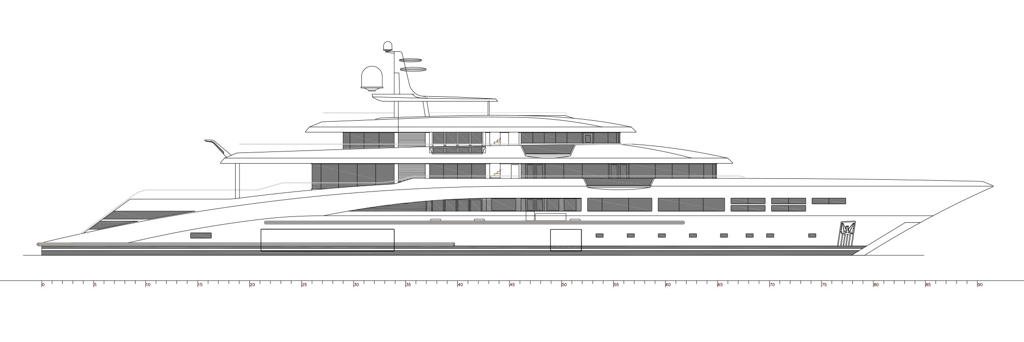 Masterpiece-GA-Profile New 90m Yacht for Sale | Build a 90m Yacht | Dunya Yachts