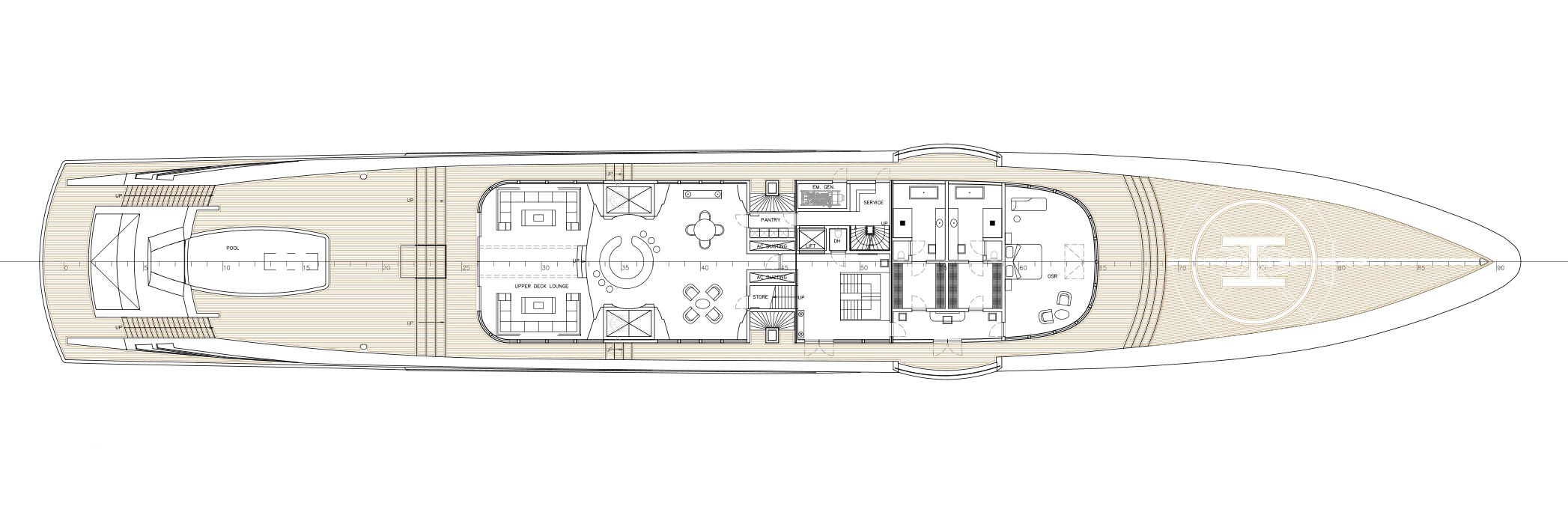 Masterpiece-GA-Upperdeck New 90m Yacht for Sale | Build a 90m Yacht | Dunya Yachts